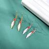1 Pair of Creative Pendant Earrings Fringed Simple Fashion Temperament Ear Jewelry