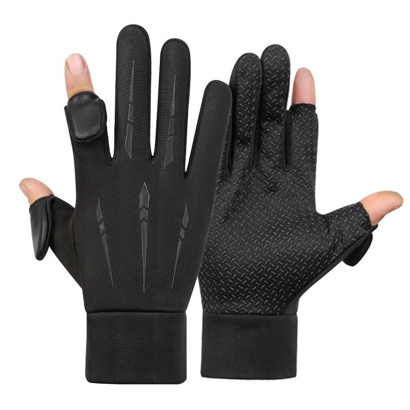 Unisex Touchscreen Winter Gloves: Warm, Non-Slip, Full Finger, Ideal for Outdoor Sports and Fishing.