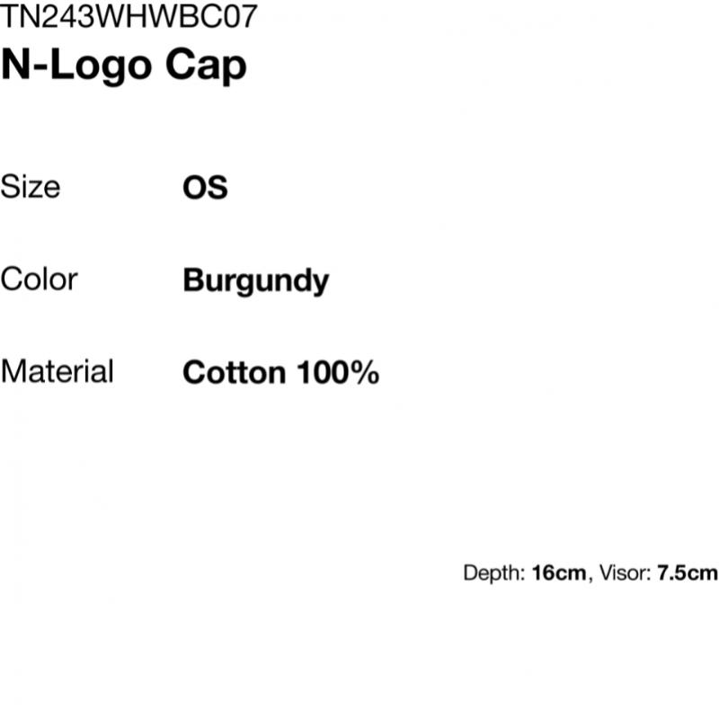 ThIs Is Never That N Logo Kappe burguNdy
