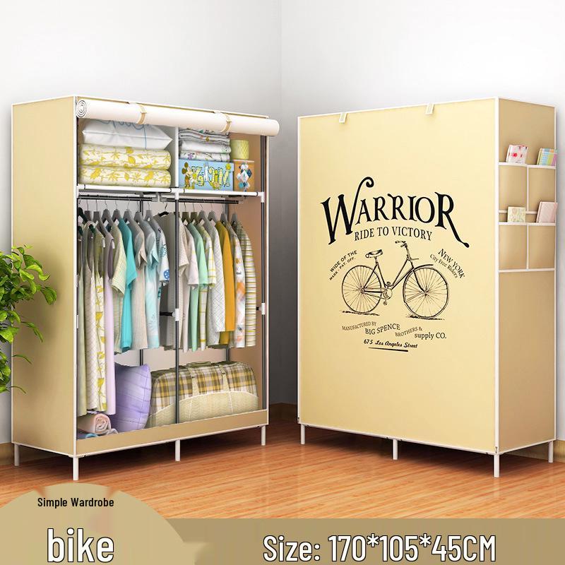Yarui Fan Compact Dustproof Cloth Wardrobe for Dormitory