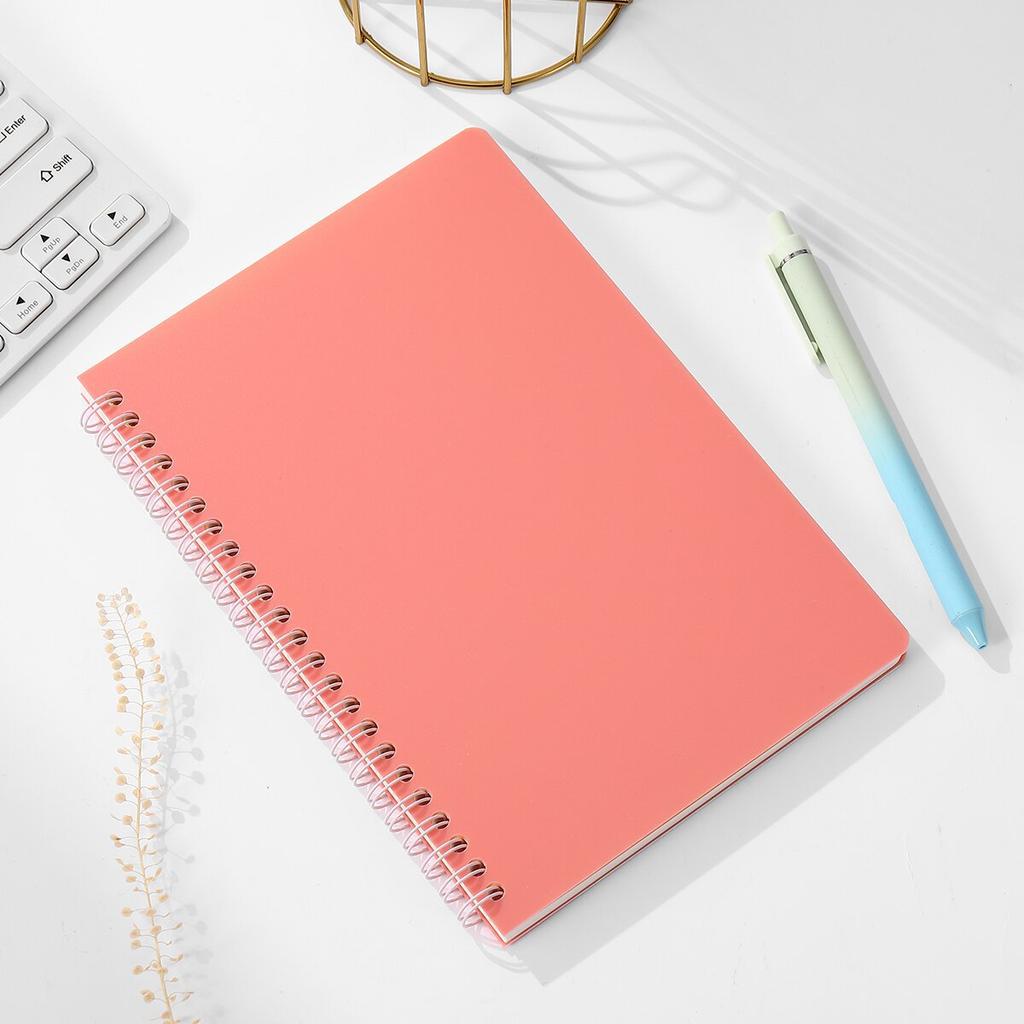 A5 Spiral Notebook 160 Pages, Thick Paper Eye Protection Lined, Writing Notebook for School College Office Diary
