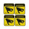 5cm CCTV Warnaufkleber, Wasserdichte Sonnencreme Videoüberwachung Alarm Decal für Auto