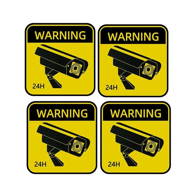 5cm CCTV Warnaufkleber, Wasserdichte Sonnencreme Videoüberwachung Alarm Decal für Auto