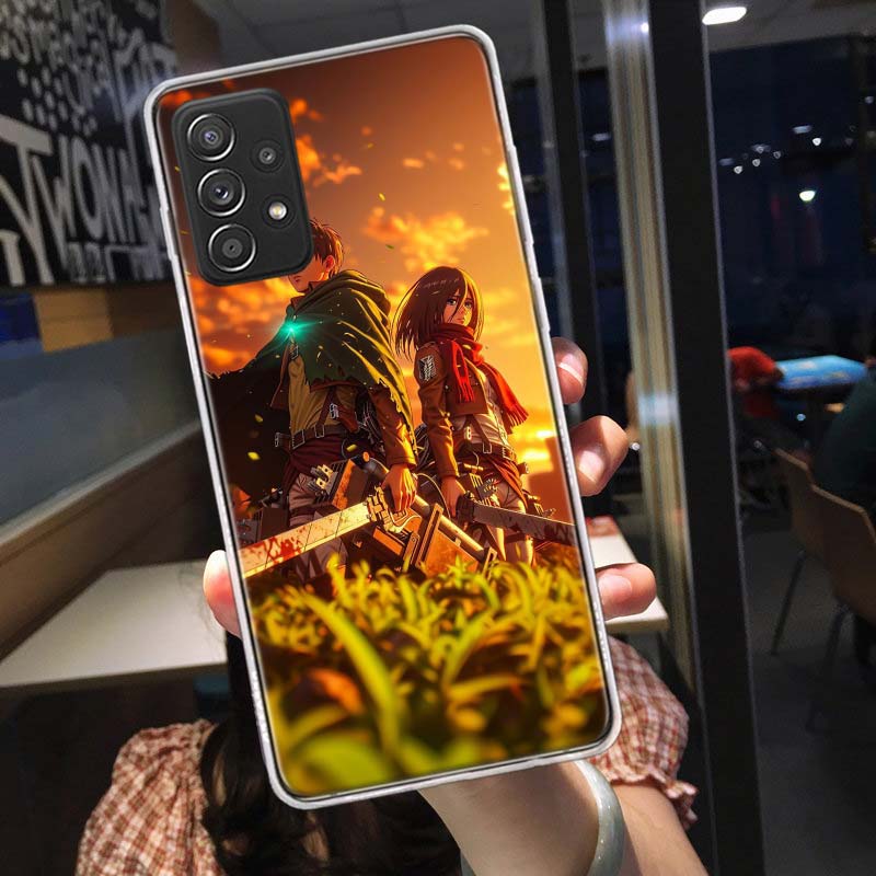Character MIKASA Phone Case For Samsung A15 A25 A35 A55 A16 A26 A36 A56 Galaxy A12 A22 A32 A52S A05S A02S A72 A42 A6 A7 A8 A90 A