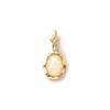 1 Piece Brass & Cubic Zirconia Birthstone Charms 14K Gold Plated Oval Pendant For DIY Necklace Earring Jewelry Making 18mm X 8mm