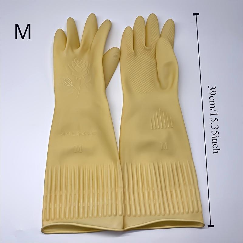

1pair Latex Dishwashing Gloves Women s Waterproof Household Kitchen Washing Bowl Washing Clothes Vegetable Cleaning Household