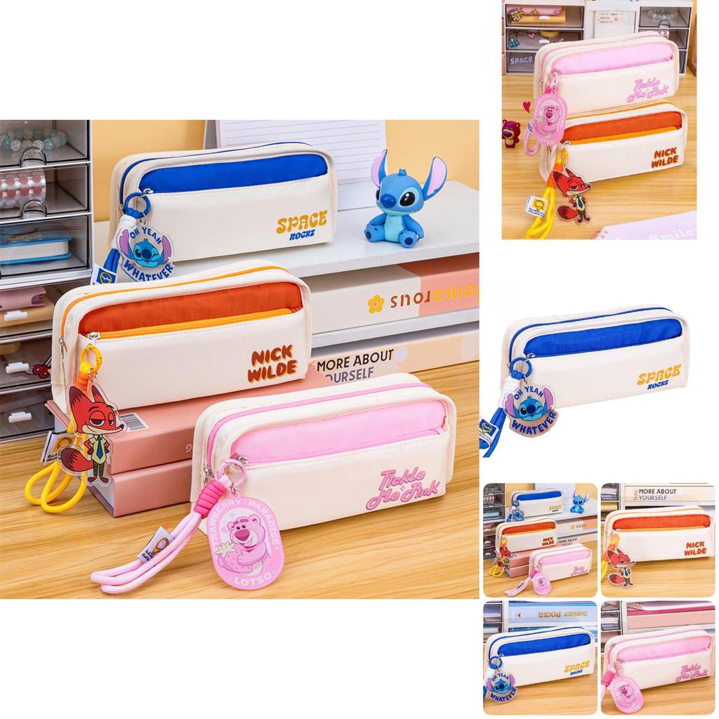 New Disney Large Capacity Cute And Stylish Student Pencil Case Perfect For Kids Stationery Bag