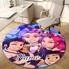 Personalized K-KPop Demon Hunters Round Chair Office Rug - Perfect for Mat, Office Chair & More - Ideal Gift for Birthdays and Holidays