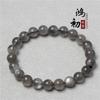 Hongchu Crystal Natural Moonstone Round Bead Bracelet Natural White Moonstone Silver Moonlight Bracelet
