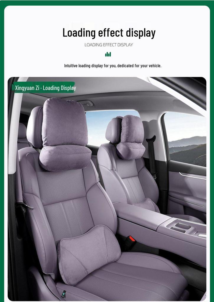Leapmotor C16 Lumbar Support Cushion: Comfortable Rebound Memory Foam, Stylish Design, Fits 27 Models