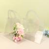 1Pc Transparent Flower Box With Handle Portable Flower Packing Bags Gift Contatiner Handbag Wedding Rose Wrapping Party Gift Box