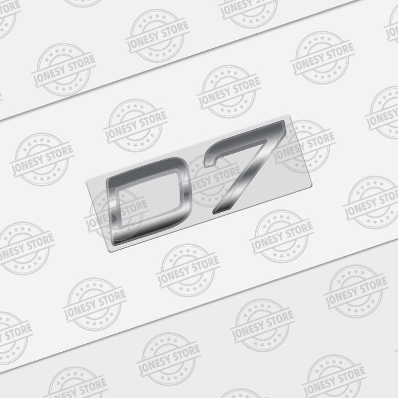 Auto Metal D8 D7 D6 D5 D4 D3 D2 Logo 3D Badge Lettering Decals Trunk Sticker For Volvo XC60 XC40 XC90 S40 S60 V40 V50 C70 T6 AWD