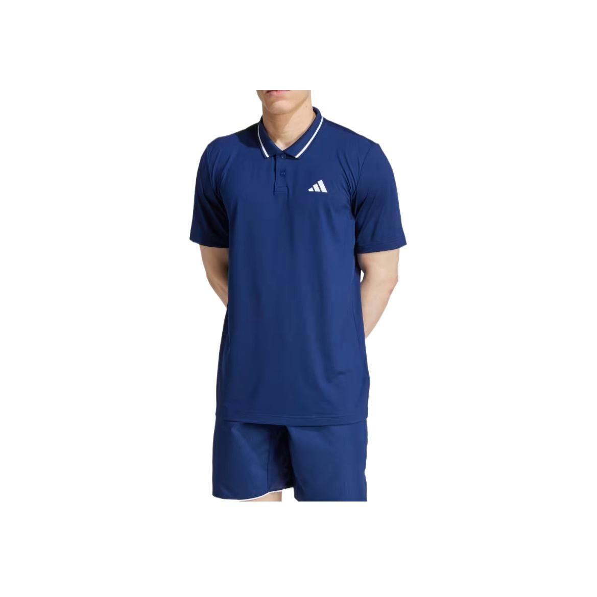 Adidas Tennis Climacool Comfortable Versatile Stylish Soft Short Sleeve Polo Shirt Men tops Blue JF8425 A/XS