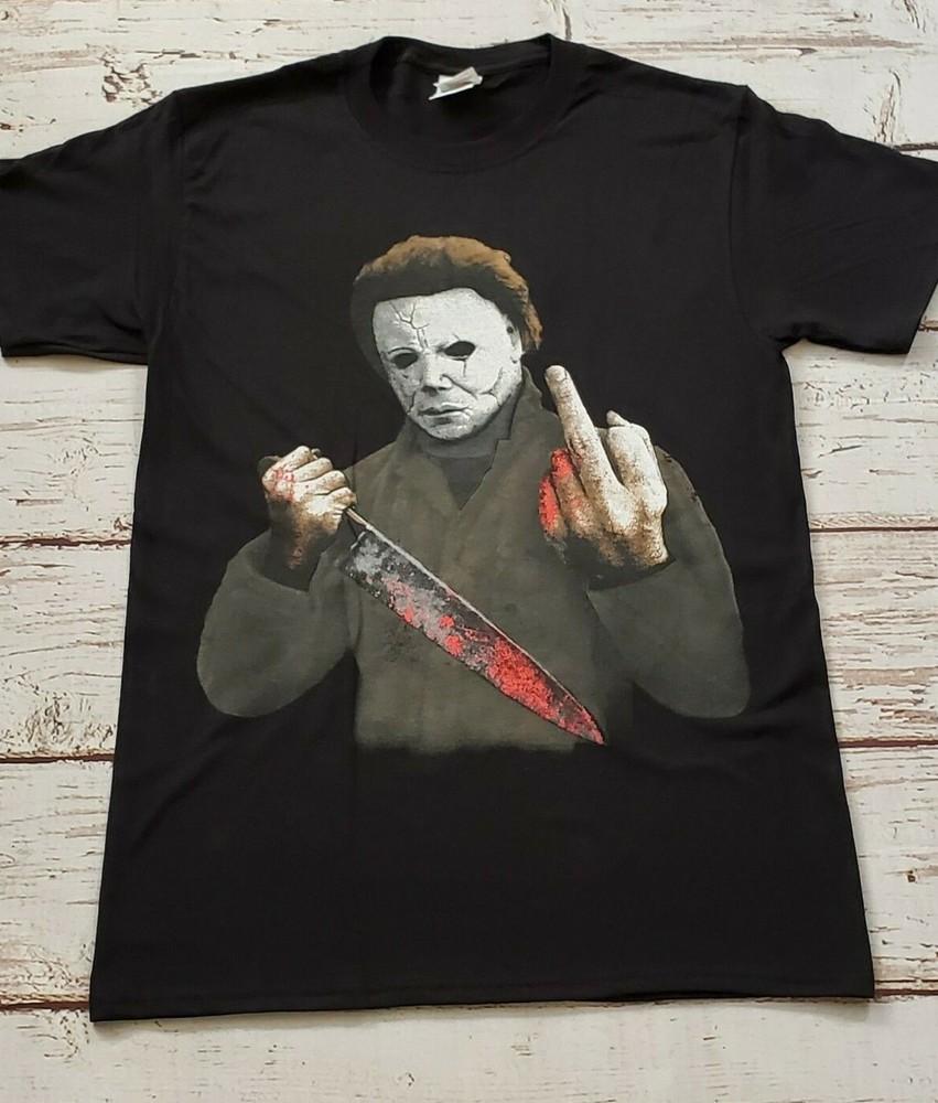 

NEW - Michael Myers - Giving the Finger- Movie T-SHIRT Unisex T-Shirt XL