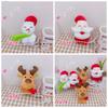 With Clap Circle Snowman Bracelet Plush Toy Santa Claus Elk Deer Doll Bracelet Ornaments