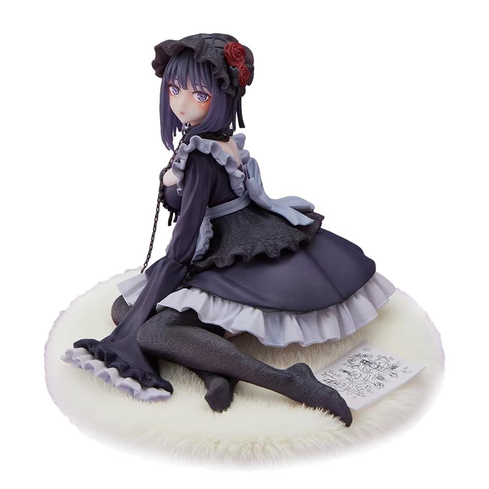In Stock Anime Style Figure Black Maid Outfit Dress Up Collectible Model Pvc Action Figurine Desktop Decoration Toy Gift For Fan
