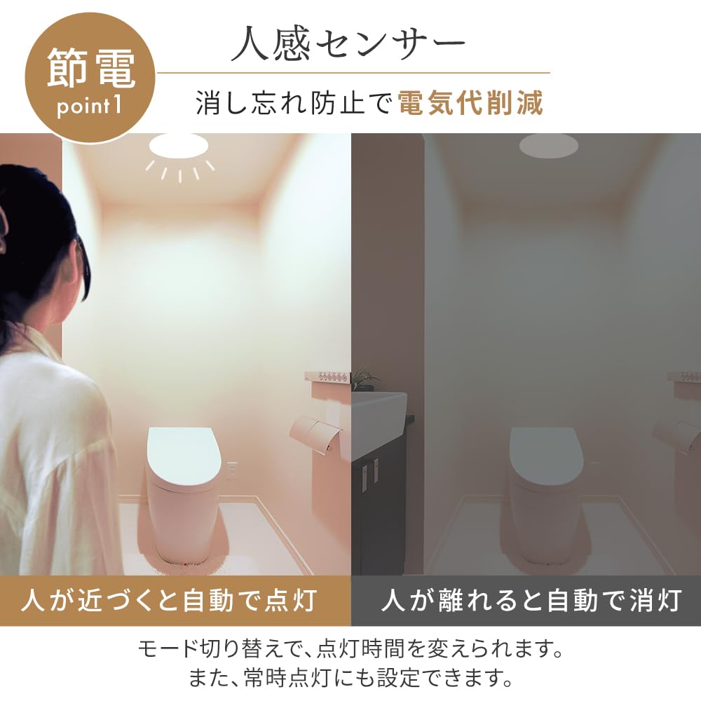 IRIS OHYAMA [Energy-Saving with Motion Sensor, Member of the Japan Lighting Manufacturers Association] IRIS OHYAMA Compact Ceiling Light, Panel