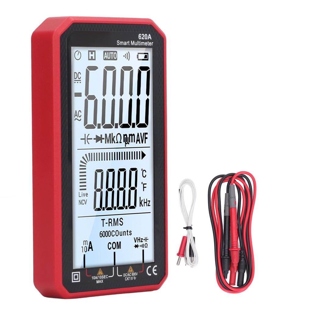 Digital Multimeter 6000 Counts Auto Ranging NCV Voltage Tester Current Resistance Meter Tool