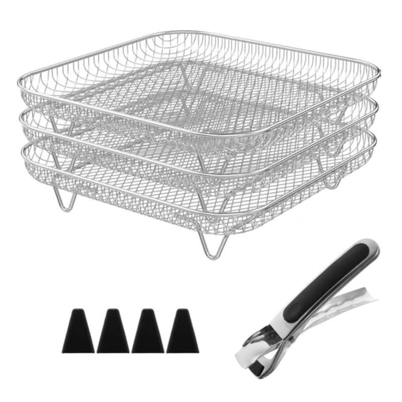 SMVP 3-Tier Square 304 Stainless Steel Grill Rack