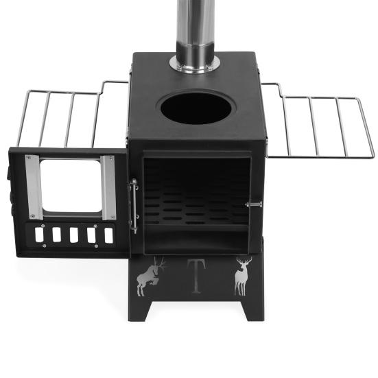 Wood Burning Stove, Folding Portable Wood Stove, Tent Stove for Heating, Camping Stove include