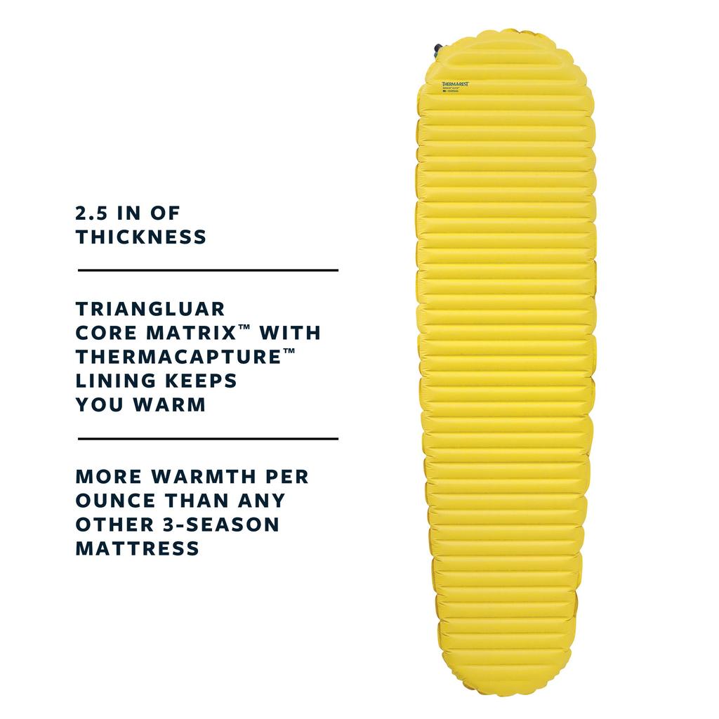 THERMAREST NeoAir Outdoor Camping Lemon Regular 30062 X-Lite Mattress, Curry, Wide, R-Value 4.2, [Used]