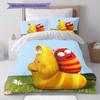 Larva Pattern Bedding Home Decoration Birthday Gift ( 1 Duvet Cover + 2 Pillowcase, Without Core),fan Merchandise.