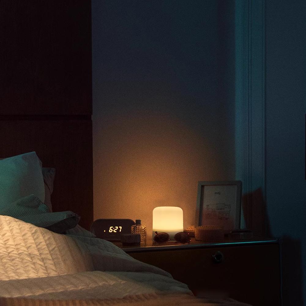 Living Room Touch Night Light Rechargeable Remote Control Night Light RGB Dimmable Table Lamp Ambient Light for Bedroom