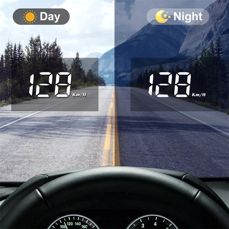 M3 Hud Head-Up Display Obd2 Trip Computer Speed Projector Obd2 Auto On-Board Computer Fuel Mileage Alarm Car Accessories
