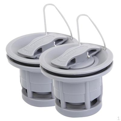 2 Stuks 8-groef Luchtventiel voor Opblaasbare Boot Bijboot Kajak Kano