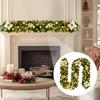 Christmas Illuminate Garland 8.8ft Rattan Christmas Battery Operated Artificial Flower Vine Plants Christmas Decorations