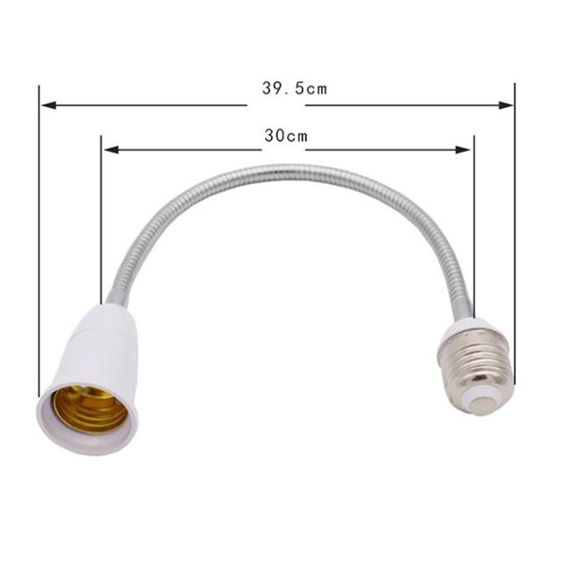 Flexible E27 To E27 Led Screw Lamp Base Bulb Socket Extender Extension Light Holder Lamp Base Light Socket Adapter Converter
