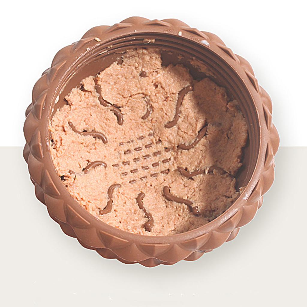 Pet Food Dispensing Toy Bite Resistant Interactive Slow Feeding Silicone Pet Treat Puzzle Ball for