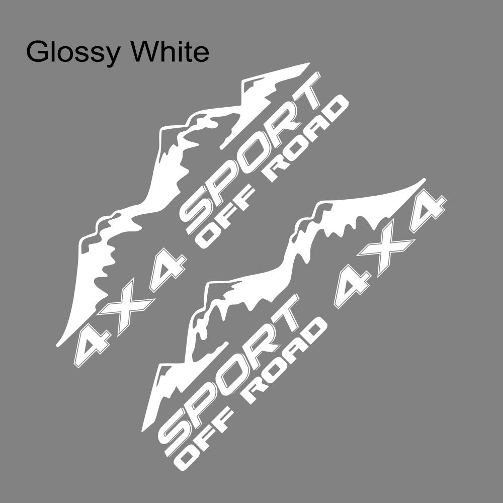 Various Sizes Universal Pickup Car Side Stickers 4x4 Sport Off Road Mountain Styling Vinyl Decor Decal Auto Tuning Accessories