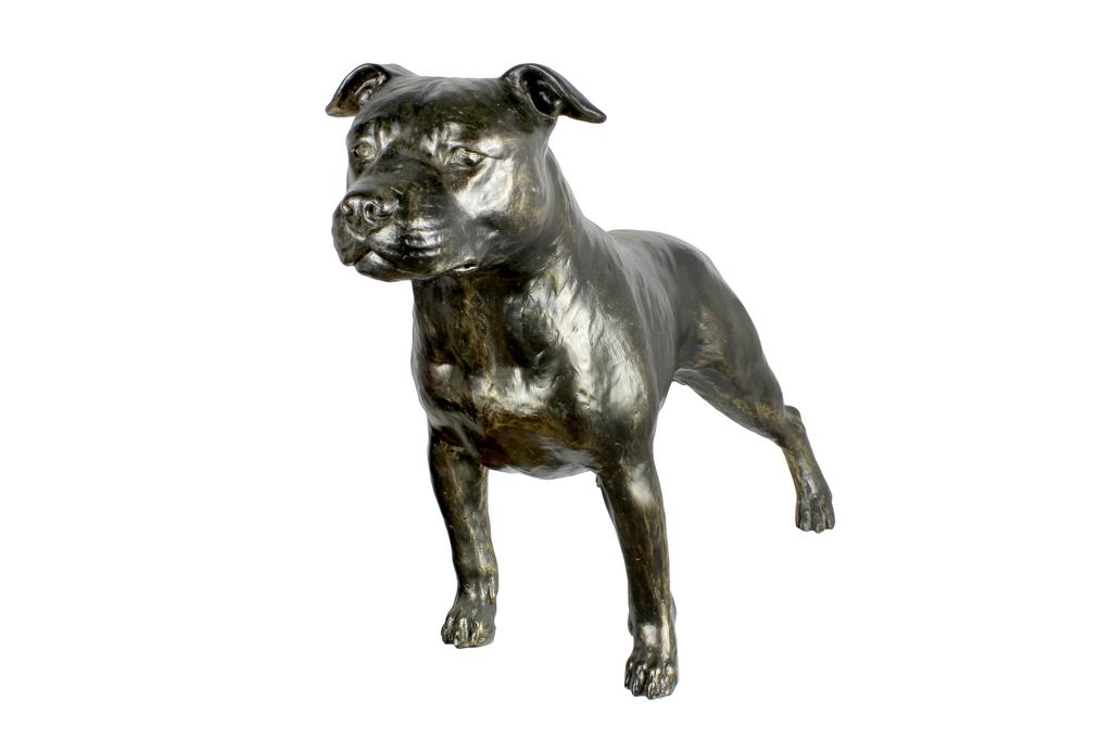 Staffordshire Bull Terrier, Staffik, Staffi Ii - Statuetka Psa W Naturalnym Rozmiarze, Figura W Skali 1:1, Posąg Do Ogrodu Marki Art-Dog
