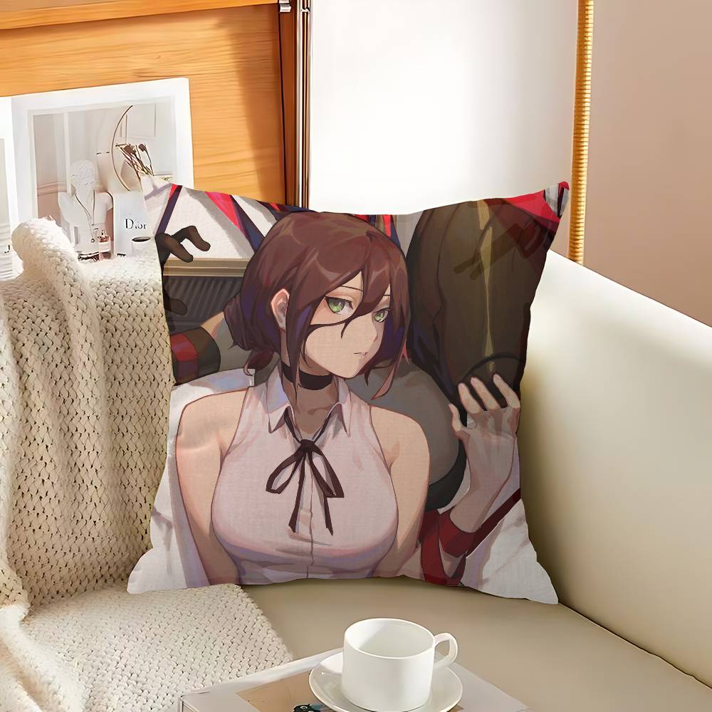 Anime Girl Reze Cushion Cover Inches Farmhouse Decor Home Throw Pillow Covers For Couch Decorations