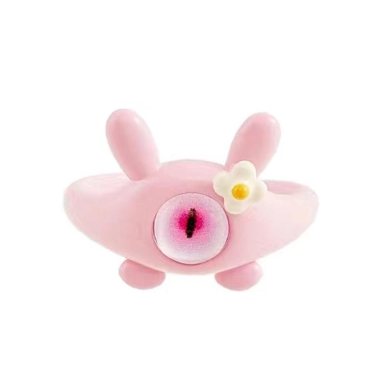 

Durable Alloy Rings Sweet Cool Big-eyed Cartoon Monster Ring Alloy Material Monster Cartoon Rings for Everyday Wear