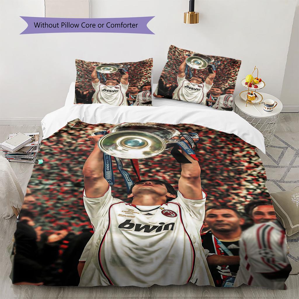 Biancheria da letto con motivo Kaka Decorazione per la casa Regalo di compleanno (1 * copripiumino + 2 * federa, senza nucleo),merchandising per fan.