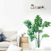 Tropische Pflanzenblätter, abnehmbarer Wandaufkleber für Wohnzimmer, Hintergrund