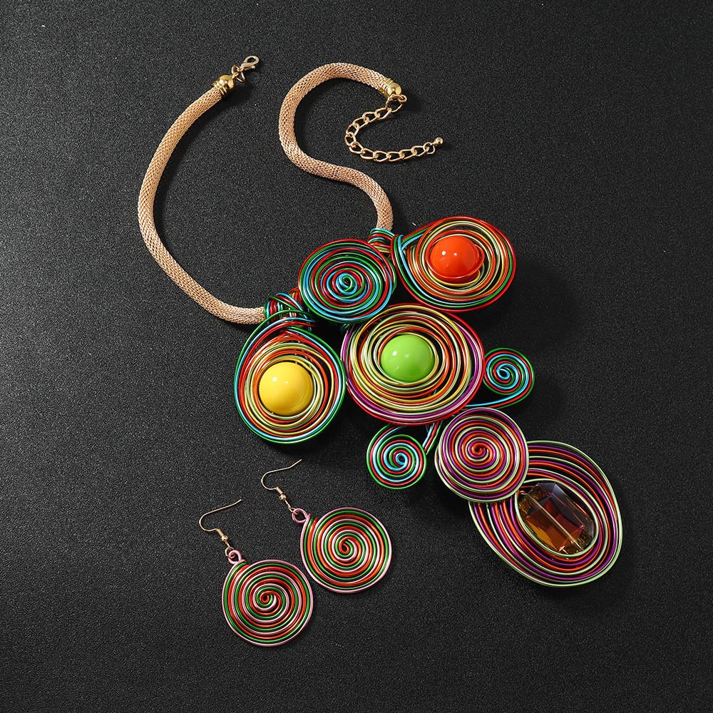 Jewelry Stylish Set With Crystals And Natureinspired Flower Motifs For Men And Women