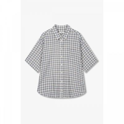 Overfit Check Short Sleeve Shirt  9176221989 