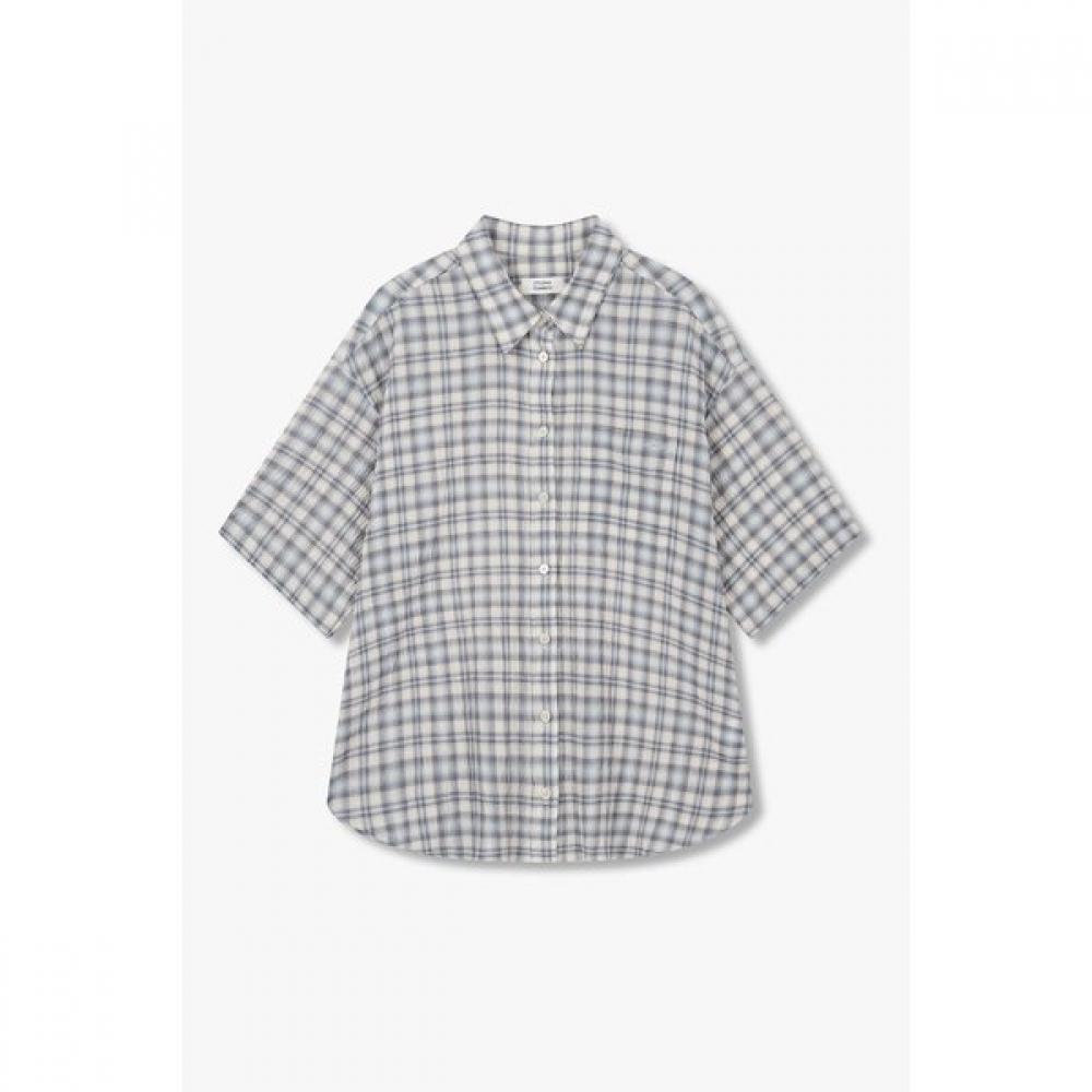 

Studio Tomboy Overfit Check Short Sleeve Shirt 9176221989 Pink/OS