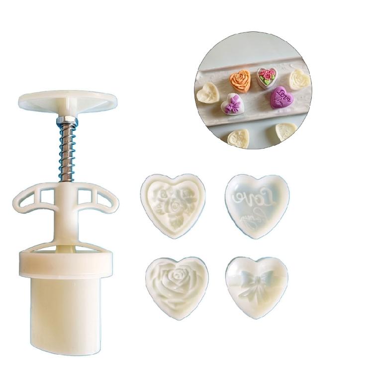 Mid-Autumn Moon Cake Mold DIY Hand Press Cookie Dessert Cutter Cookie Stamps