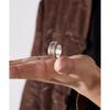 Adjustable Copper Ring With Five Wealth Gods Motif Vintage Style Unisex Wide Band Luck Protection