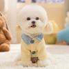 Cute Dog Winter Color Block Bottoming Shirt Small Dog Teddy Cat Warm Two-Legged Pet Clothes