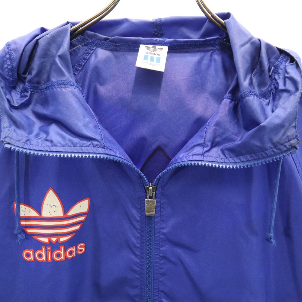 Adidas 80s Made In Japan, Made by Descente, Vintage Back Trefoil Logo Nylon Jacket Women Used
