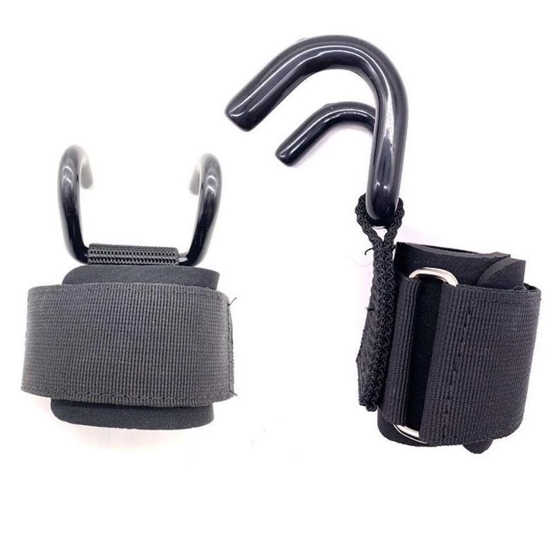 Power Hook Grip Hook for Horizontal Bar Pull Up Power Assisted Weightlifting Deadlift Training with Dumbbells