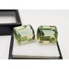 Natural Bi-Color Tourmaline Cushion For Earrings 14+ Ct Pair Fabulous Gemstone