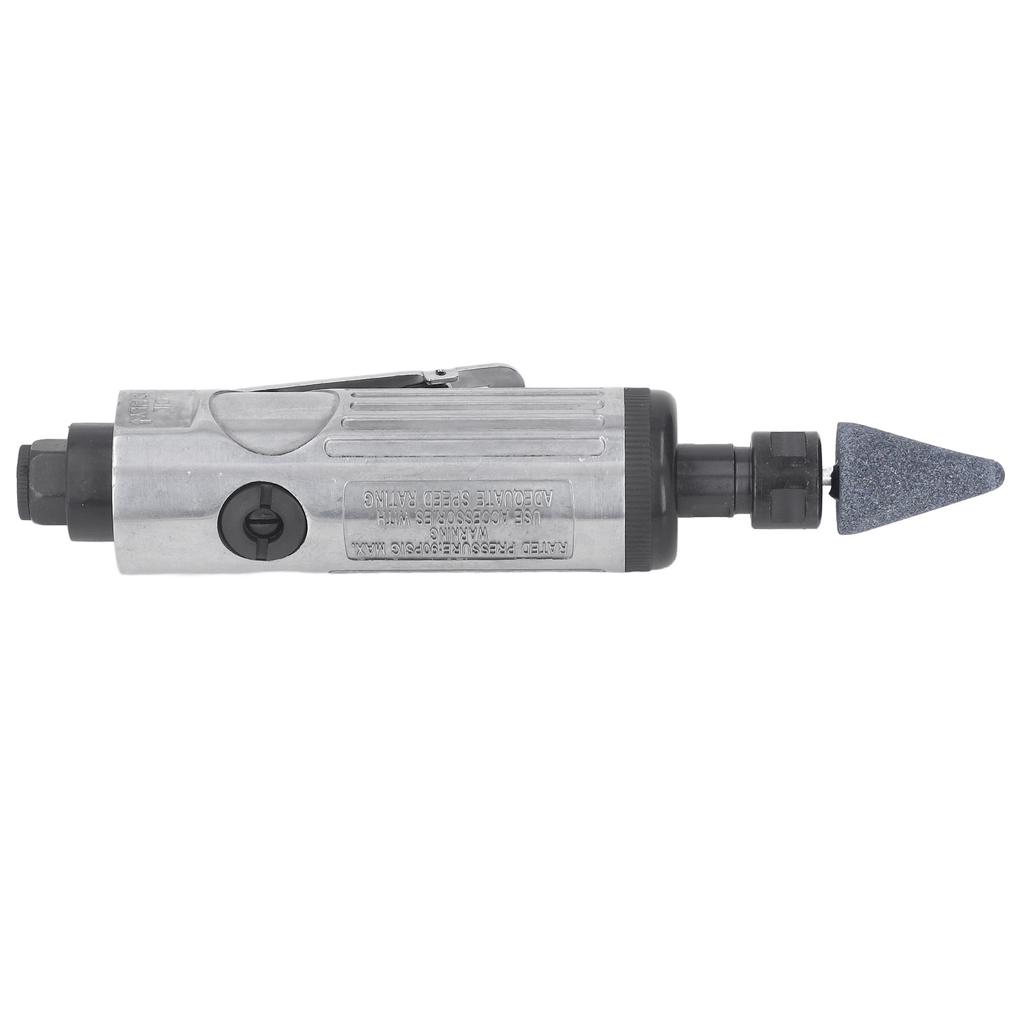 1/4in Air Die Grinder Kit Portable Pneumatic Polishing Grinding Machine Straight Handle 22000RPM
