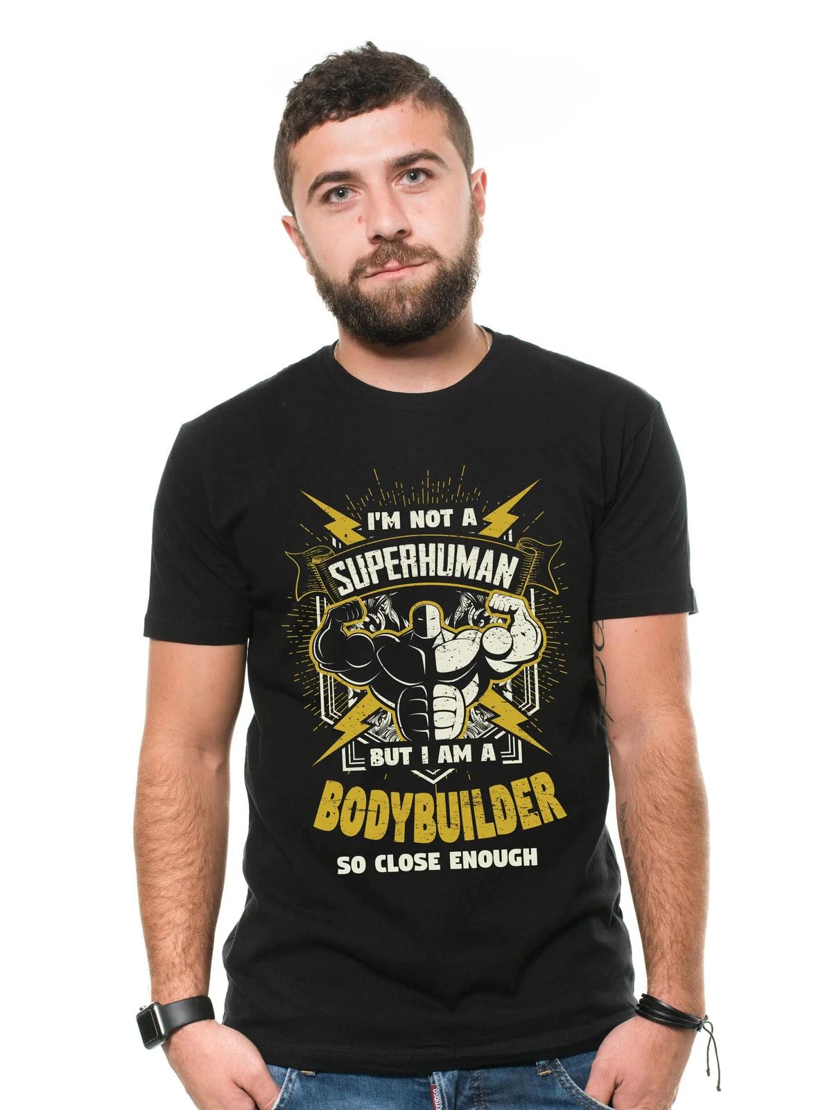 I m Not A Superhuman I m A Bodybuilder Shirt Viking Warrior Gym Workout Gift Tee XL