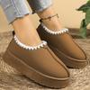 Fashion New Warm Suede Snow Boots for Women Winter 2025 Comfortable Non-Slip Thick Platform Boots Woman Solid Plus Size Booties Mujer